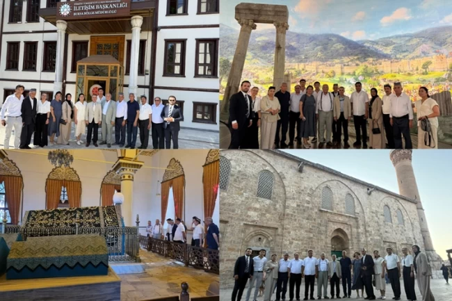 Özbek gazeteciler Bursa'ya hayran kaldı