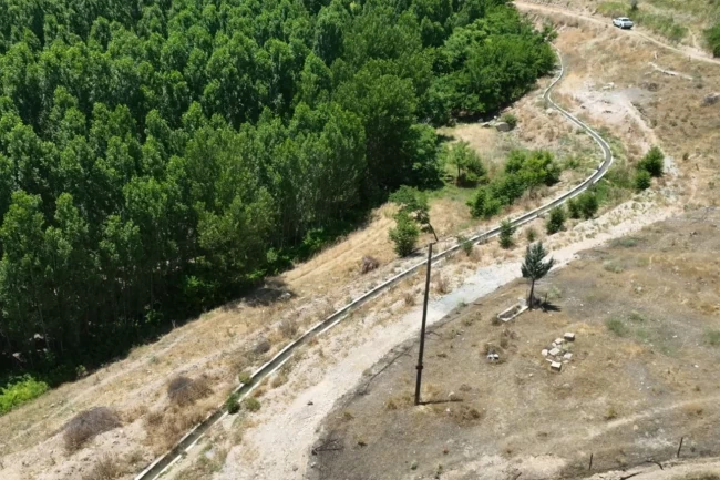 Malatya'da 1200 dekarlık alana kayıpsız su desteği