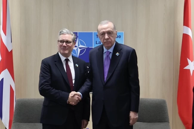 Cumhurbaşkanı Erdoğan, Starmer'ı kabul etti