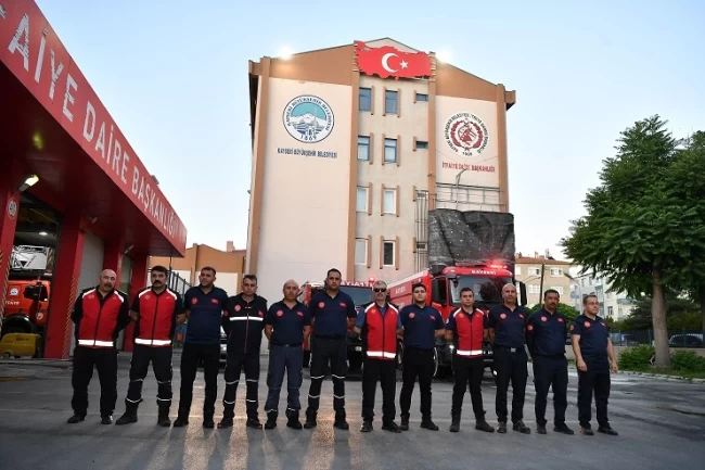 Kayseri Büyükşehir'den Manisa yangınına yardım desteği