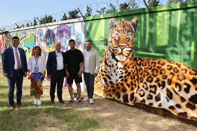 Gençler 'graffiti'leri ile Bursa'yı renklendirdi