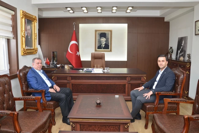 Başkan Şahin'den Kaymakam Kaya'ya Hayırlı Olsun ziyareti