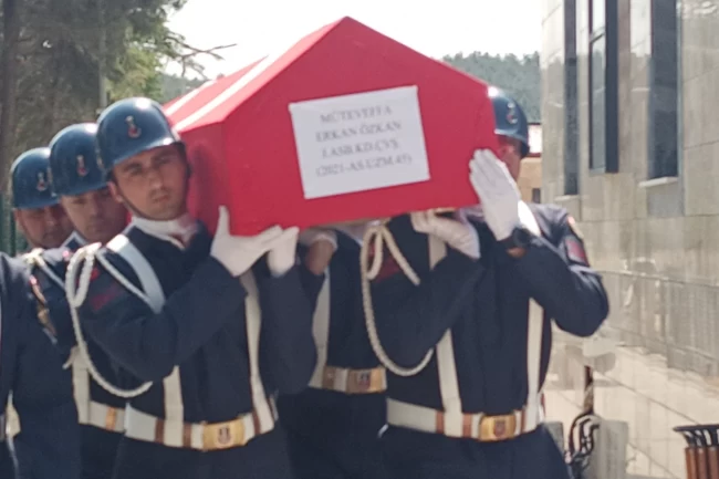 Keşan'da Jandarma Astsubay Erkan Özkan'a son görev