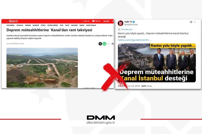 DMM'den Kanal İstanbul iddialarına yalanlama