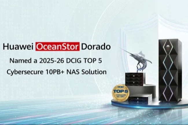 Huawei OceanStor Dorado All-Flash Depolama, DCIG TOP 5 Siber Güvenlikli NAS çözümlerinden biri seçildi