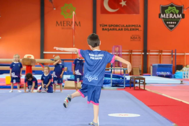 Konya Meram'da yaz spor coşkusu