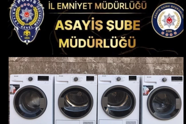 Adıyaman konteyner kentte çamaşır makinesi hırsızları yakalandı