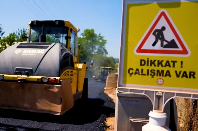Körfez Sipahiler'de 2 kilometrelik yol yenilendi
