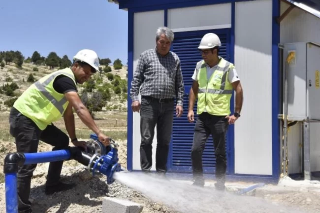 MESKİ, Güzeloluk Mahallesi'nde su teminini güvence altına aldı