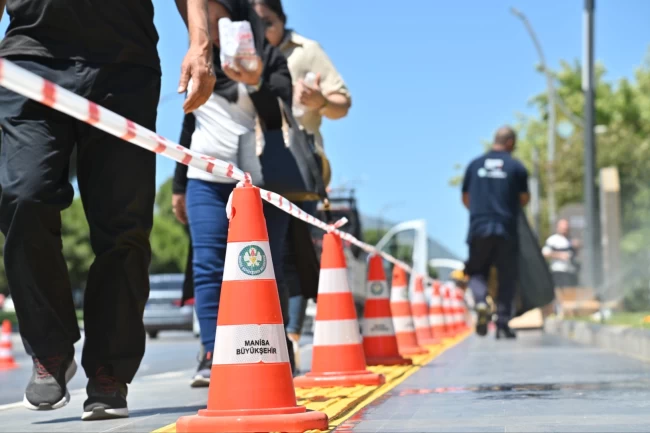 Manisa'da 'hissedilebilir zemin' uygulaması