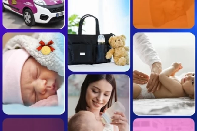 Denizli'de anne ve bebeğe tam destek