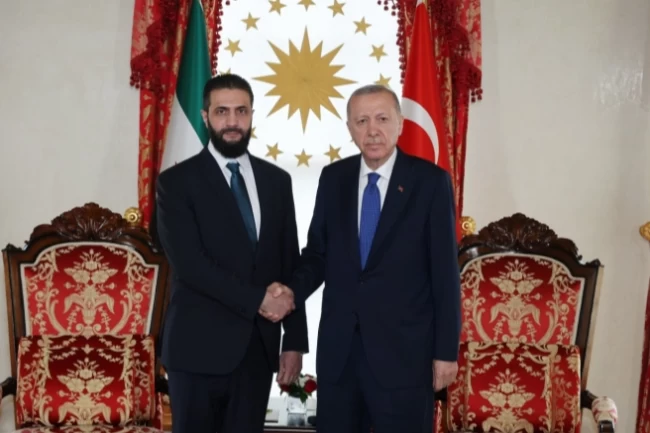 Erdoğan'dan Şara'ya: İsrail'in Suriye'ye saldırıları kabul edilemez