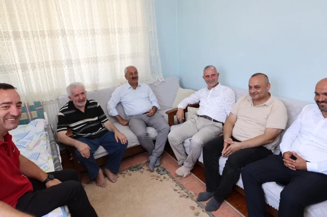 Başkan Büyükgöz'den kıbrıs gazisine vefa ziyareti