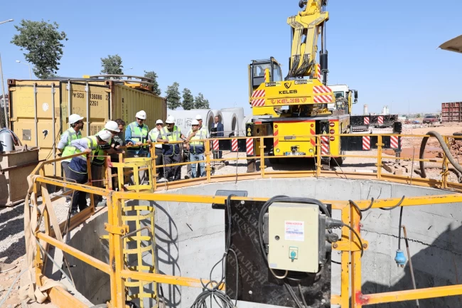 Konya'da mikro tünelle altyapı güçlendiriliyor