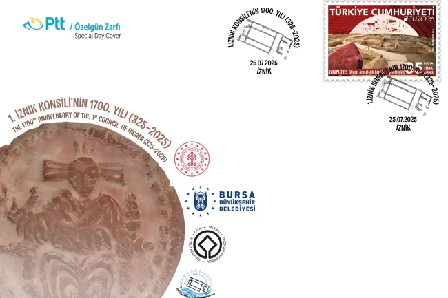 PTT'den İznik için özel gün zarfı