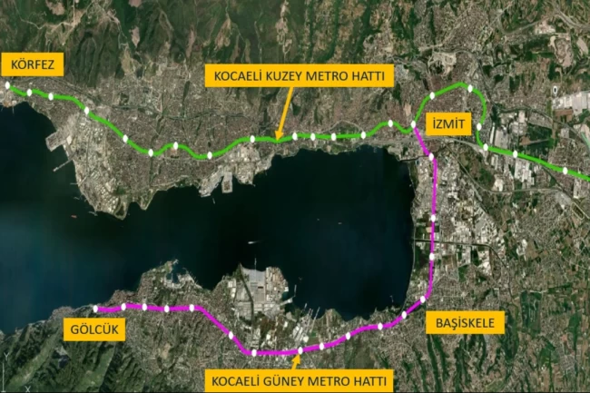 Kocaeli'de yeni raylı sistem hattı projelendiriliyor