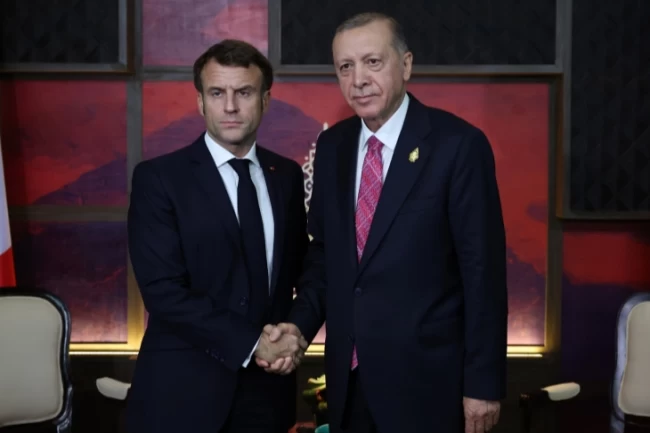 Erdoğan'dan Macron'a 'Filistin' tebriği