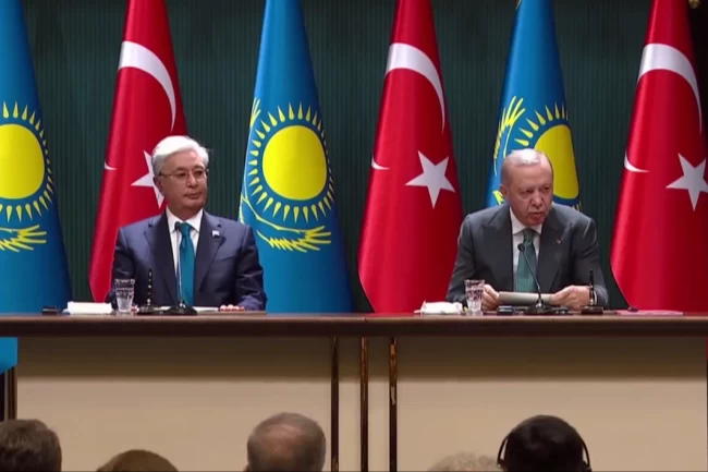 Erdoğan ve Tokayev'den enerji, savunma ve Filistin vurgusu