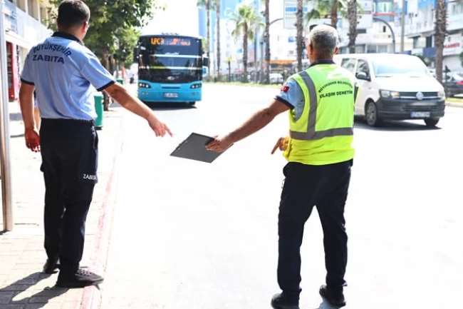 Antalya'da otobüs ve taksilere sıkı denetim