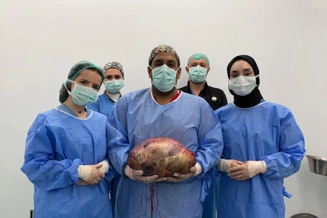 10 kilogramlık kitle patlamadan çıkarıldı