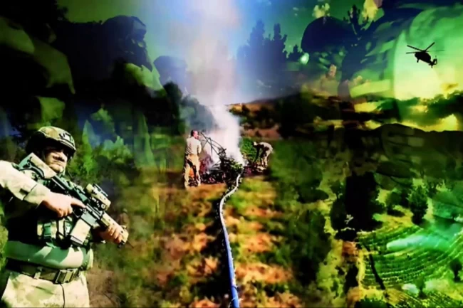 Diyarbakır'da AKINCI TİHA'lı dev operasyon! 4,4 milyon kök kenevir ele geçirildi