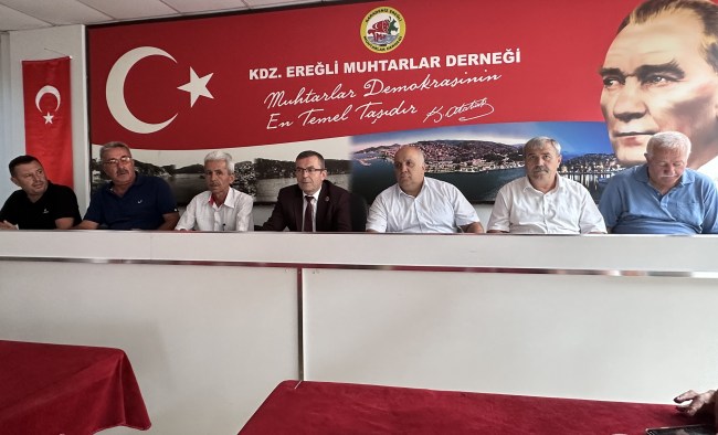Kdz.Ereğli Muhtarlar Derneği 1 yıllık faaliyetlerini basınla paylaştı