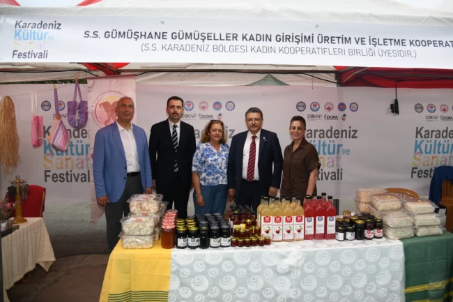 Üreten kadınlara bir destek de Trabzon'dan