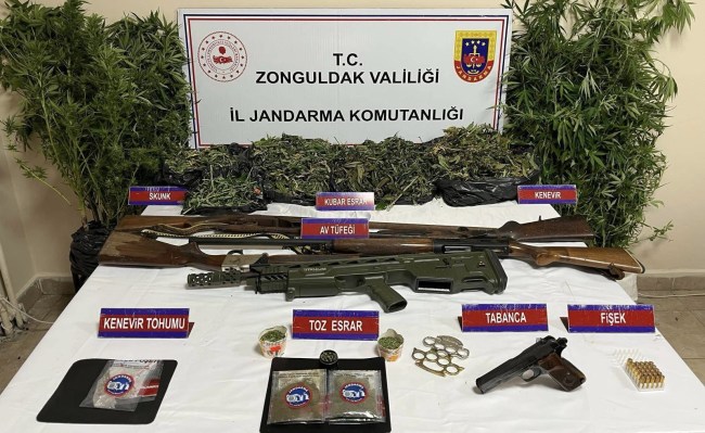 Çaycuma’da uyuşturucu operasyonu