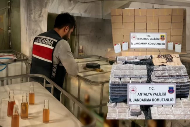 81 ilde sahte alkol operasyonu... 62 bin litre alkol ele geçirildi