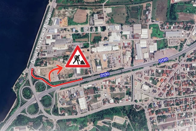 Kocaeli Yuvacık Kavşağı'nda trafik düzenlemesi