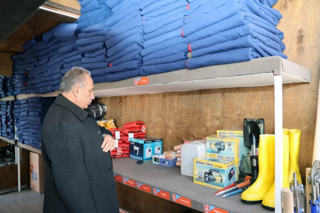 Kayseri Talas'tan örnek acil durum konteynırı