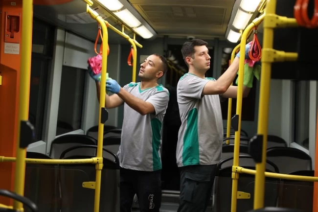 Bursa Büyükşehir'den ulaşımda hijyen seferberliği