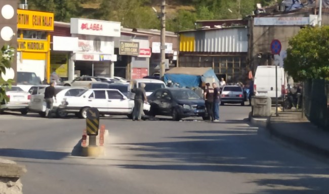 Kışla Sanayi sitesinde kaza