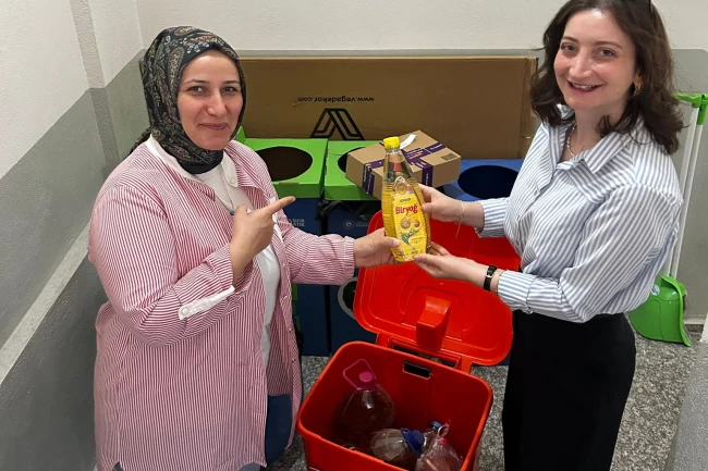 KO-MEK'ten geri dönüşüme 500 litre atık yağ