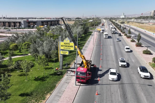Konya'da görsel kirliliğe son: Totem ve tabelalar kaldırılıyor