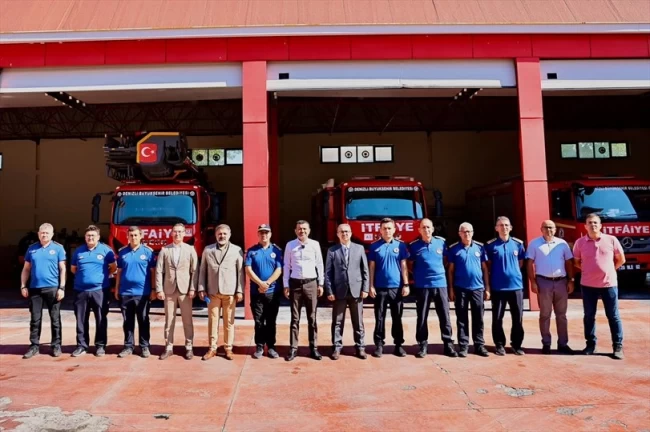 Denizli'de Başkan Çavuşoğlu'ndan itfaiye eğitim merkezi'ne ziyaret