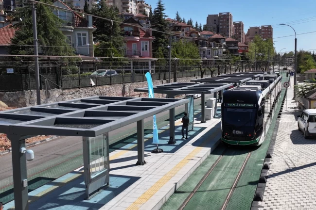 Kocaeli Alikahya Tramvay Hattı'nda iki istasyon devrede
