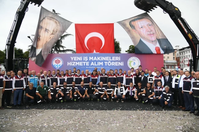 Trabzon'da 19 yeni iş makinesi hizmete alındı