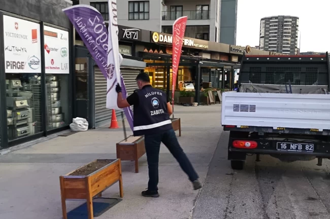 Bursa Nilüfer'in caddelerinde kapsamlı temizlik