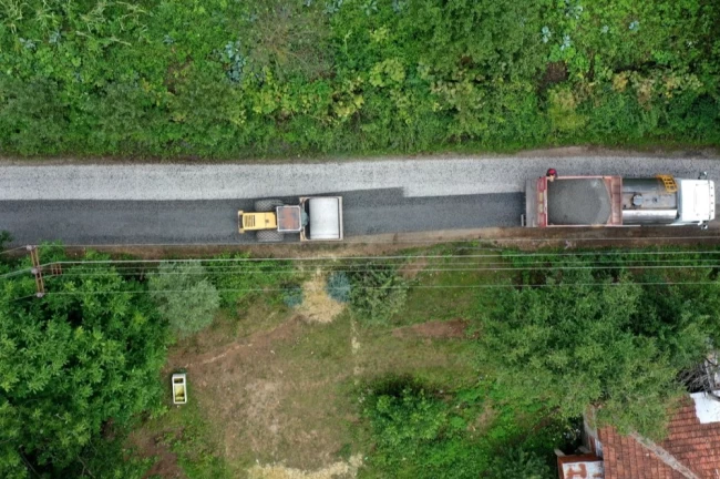 Ordu'da Korgan'ın yol ağı asfaltla yenileniyor