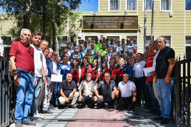 Ankara'da servis şoförlerine sertifikalı eğitim
