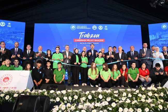 Trabzon Çarşıbaşı Millet Bahçesi törenle açıldı