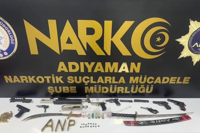 Adıyaman'da uyuşturucu ve asayiş operasyonları