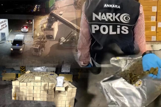 Derince Limanı'nda 1,5 tonluk skunk operasyonu: 5 gözaltı!