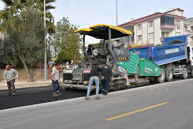 Manisa'da 9 bin ton asfaltla yol konforu arttı