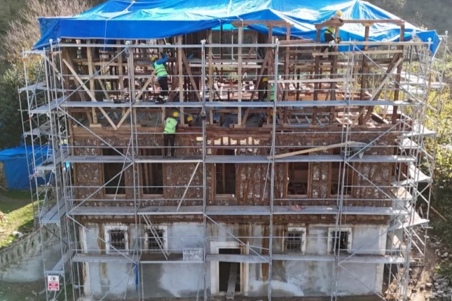 Ordu'da Çamaş Cevat Bey Konağı restorasyonla hayat buluyor