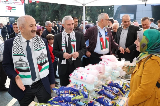 Kocaeli Gebze'de Filistin'e destek kermesi düzenlendi