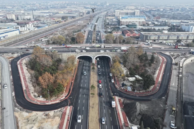 Konya Marangozlar Köprülü Kavşağı'nda iki şerit açıldı