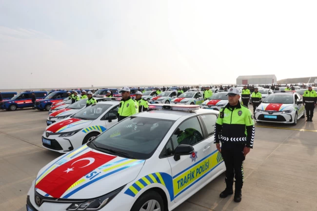 Adıyaman'da güvenlik gücü artıyor! 116 yeni araç hizmete alındı