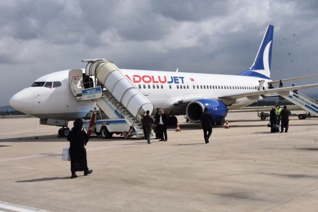 18 bin yolcu Kasım'da Yenişehir Havalimanı'nı kullandı